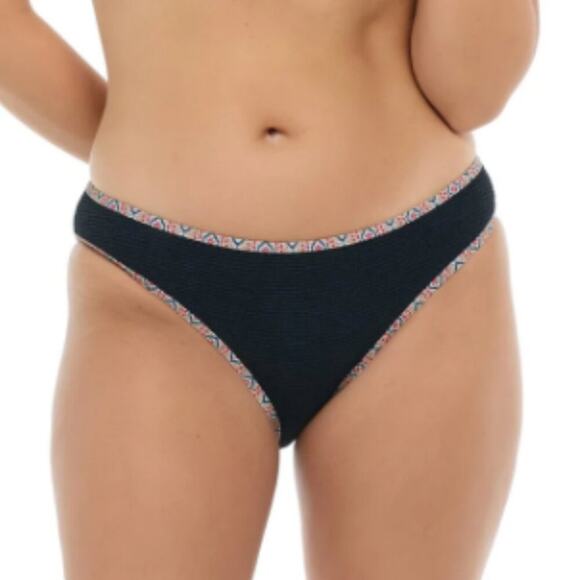 Skye Swimwear Bikini Bottom Black Brown Melanie Bottom ENIGMA NEW - Picture 1 of 9